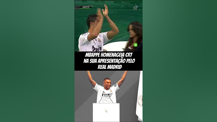 Mbappe imita o 'Hala Madrid' do CR7 na sua apresentação!
