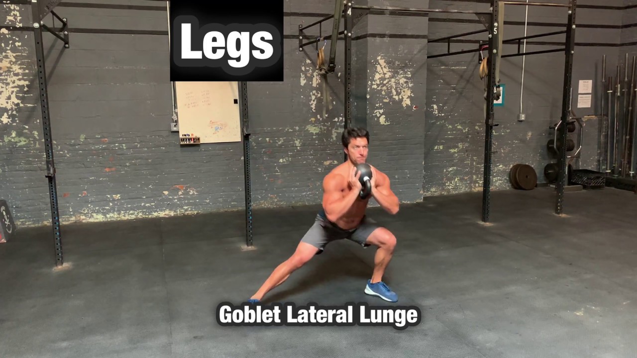Goblet Lateral Lunge - Legs, Quads, Glutes Exercise Workout - YouTube