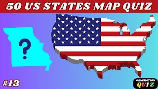 ✅✅😃😃GUESS THE 50 US STATES QUIZ USA MAP IN 5 SECONDS #13