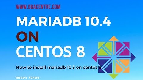 How to install mariadb in centos 8 using yum repository