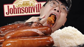 쌀밥에 쟌슨빌 소세지 구워서 한입! 레전드 밥도둑 먹방 ASMR Johnsonville sausage with rice mukbang