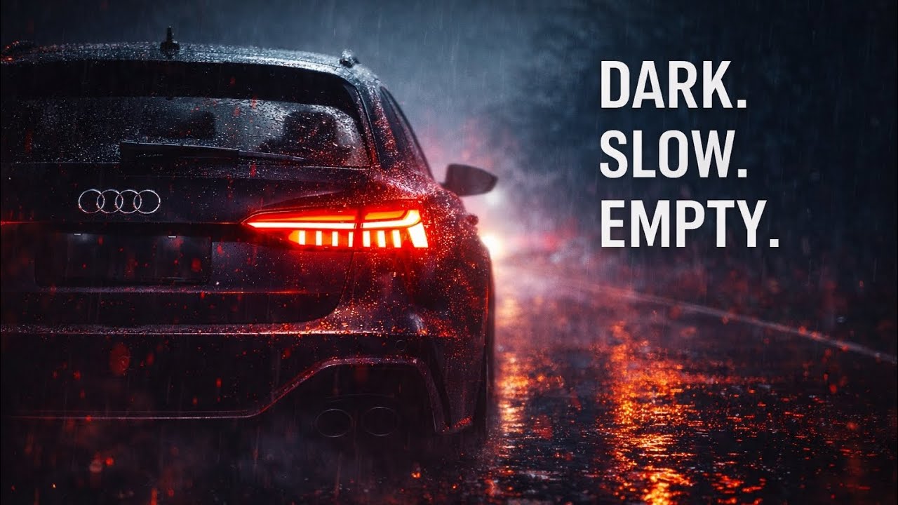 Deep Dark Ambient Night Drive | Audi RS6 | Rainy POV Driving in 4K