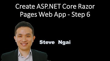 Create ASP.NET Core Razor Pages Web App - Step 6