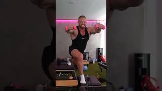 Bodybuilder vs Pilates Lucky these beds are heavy duty, was definitely a very humbling but great