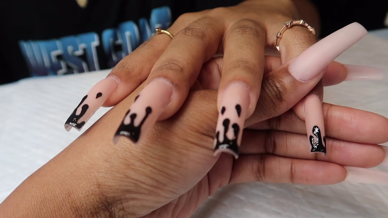 Drip nail art tutorial YouTube