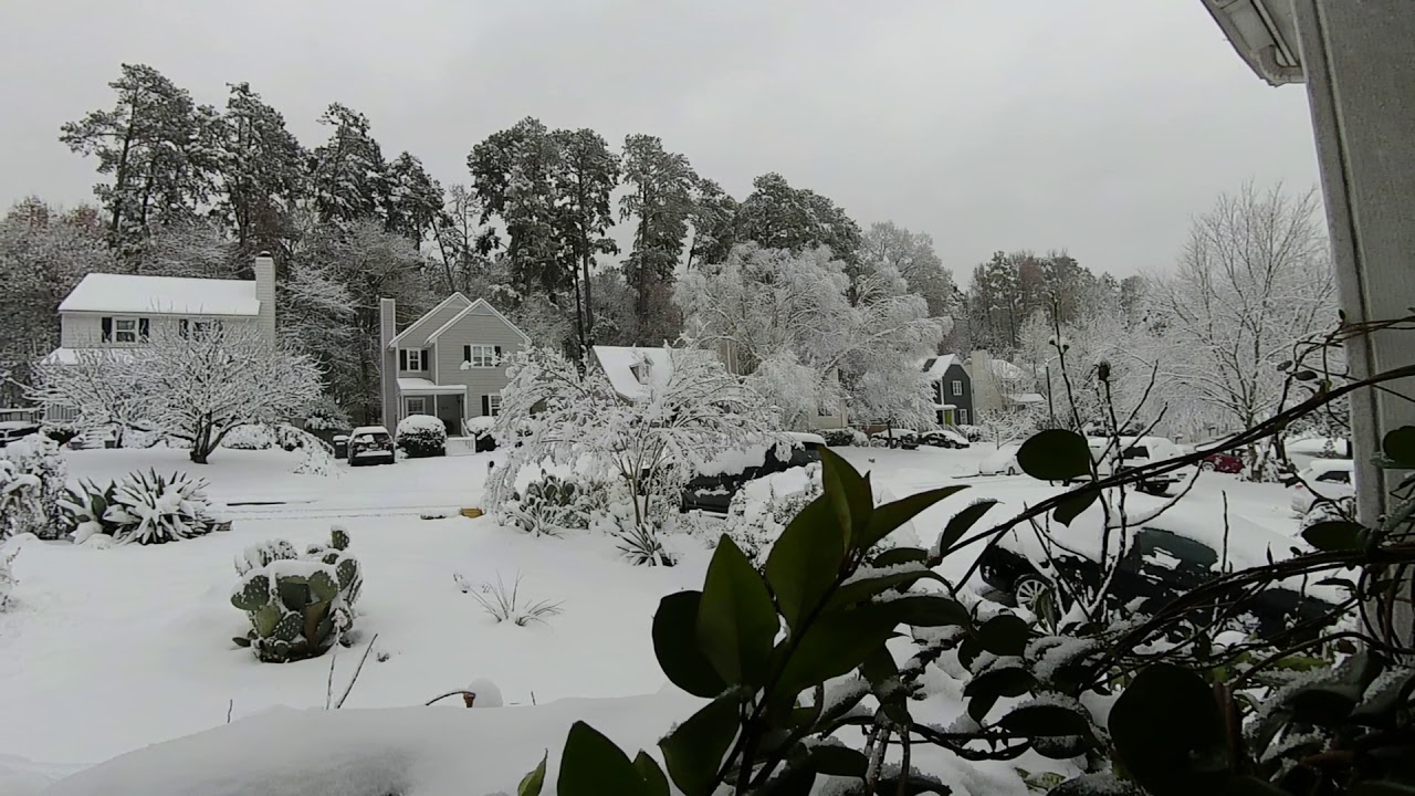 Raleigh snow Dec 2018 timelapse YouTube