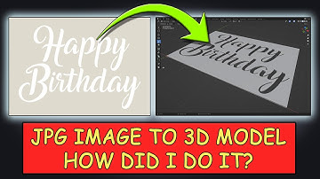 2D image to 3D stencil using Free Programs