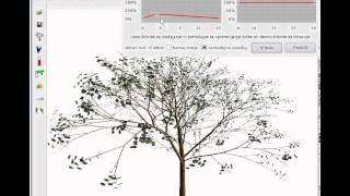 EcoMod tool usage demo - tree modeling, real-time animation, growth simulation