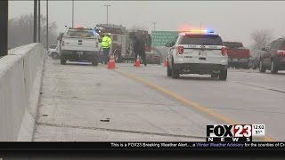 Icy roads cause wrecks in Tulsa