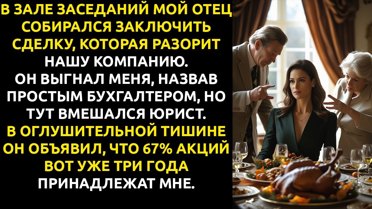 Отец ВЫГНАЛ меня с семейного совета — а через час УЗНАЛ, что я его новый босс.