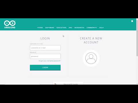 Login to Your Arduino Create Account