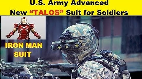 U.S. Army Advanced New "TALOS" (IRON MAN) Suit for Soldiers