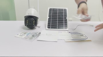 HOW TO INSTALL Luowice DS-100JA Solar Pan Tilt Outdoor Security Camera? Unboxing, COMPLETE GUIDE