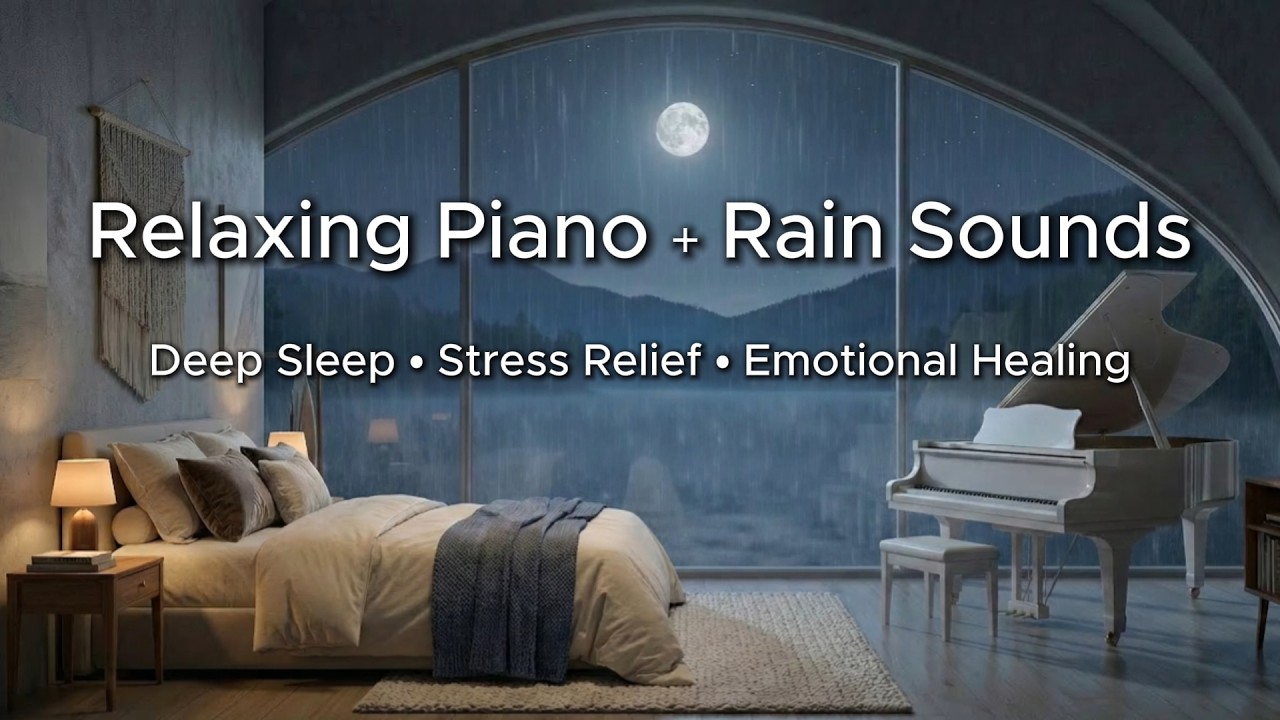 Relaxing Piano & Rain Sounds 🌧️ Calming Music for Deep Sleep, Stress ...