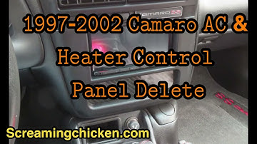 𝟏𝟗𝟗𝟕-𝟐𝟎𝟎𝟐 𝐂𝐚𝐦𝐚𝐫𝐨 𝐀𝐂 & 𝐇𝐞𝐚𝐭𝐞𝐫 𝐂𝐨𝐧𝐭𝐫𝐨𝐥 𝐏𝐚𝐧𝐞𝐥 𝐃𝐞𝐥𝐞𝐭𝐞