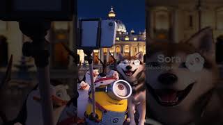Animals of Migration Walking take over Europe, Minions
