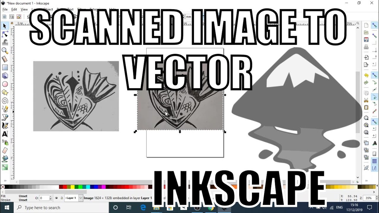 inkscape trace bitmap on a certain layer