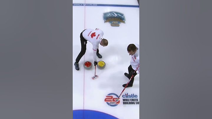 WOW! 😮‍💨 End saver by Brad Gushue #curling #sports #olympicsport #teamcanada