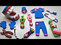 DIY How to Make Polymer Clay MiniatureDoctor Set | DIY Easy Clay Medical Kit | MiniFirst Aid Kit#1