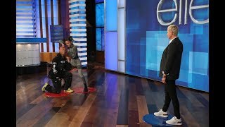 Jaden and Willow Smith Play 'Heads Up' with Ellen