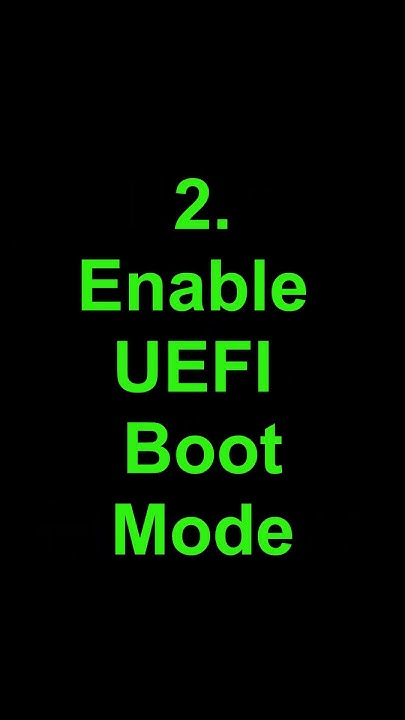 Uefi Boot Mode Windows 10