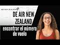 Cómo encontrar el número de vuelo de Air New Zealand