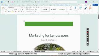 Shelly Cashman Word 365 | Module 9: SAM Project B Mitchell Marketing Services