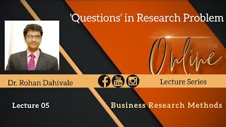 1.5 'Questions' in Research Problem BRM