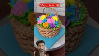 followers basket cake 🎂#londoncakedesigner #cakedecoration #cakedesign #designcake #cake #