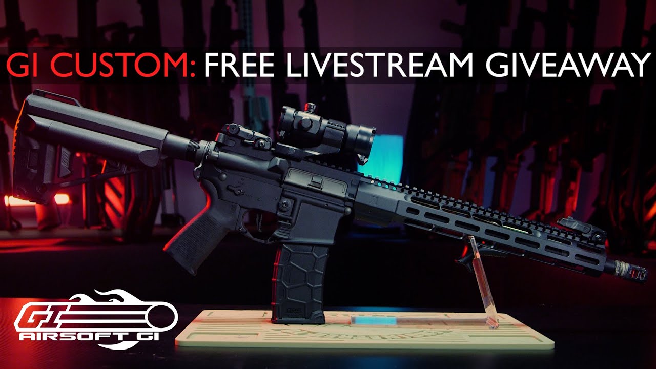 CLOSED LIVE STREAM GIVEAWAY! - GI Custom Gravitas M4 | Airsoft GI