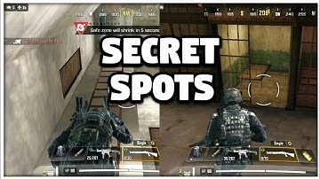 ALCATRAZ SECRET SPOTS (PART -1) IN BATTLE ROYALE OF COD MOBILE | SEASON 13 TIPS AND TRICKS