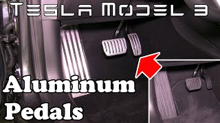 Tesla Model 3 - Aluminum Pedals Unbox and Install