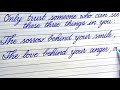 Handwriting | Cursive handwriting | Cursive writing for beginners | Real Quotes