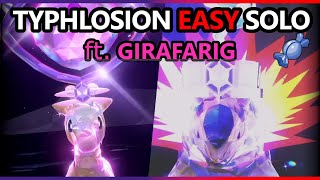 Typhlosion raid easy solo with Girafarig - Pokémon Scarlet & Violet
