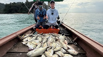🔥 “GIANT TREVALLY MAYHEM! Non-Stop Bites on Jigs & Poppers in Thailand!”