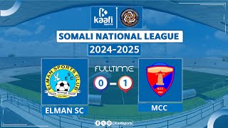 Warbixin Elman Vs Mcc Somali National League.