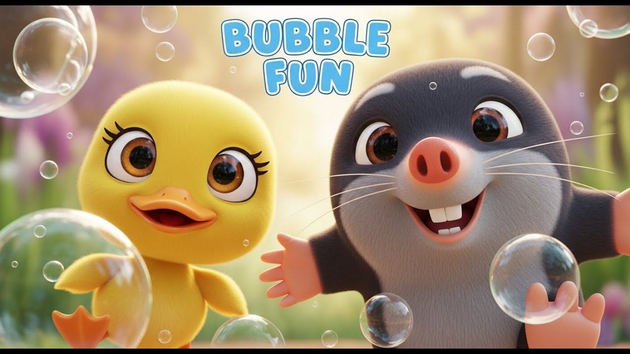Pip & Molly's BUBBLE ADVENTURE! 🫧 Adorable Duckling & Mole Playtime