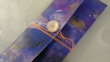 How to make journal insert button closure envelopes