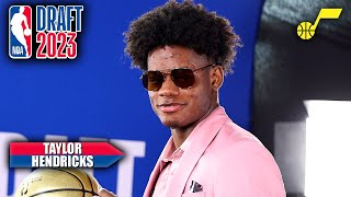 Utah Jazz select Taylor Hendricks with 9th pick | 2023 NBA Draft Highlights 🎥