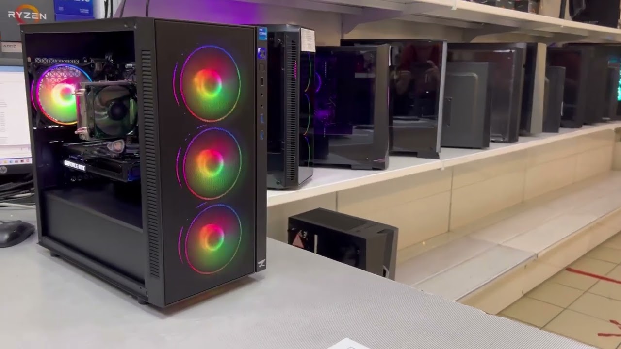 Zet Gaming Neo M017, ПК производства ДНС с видеокартой RTX 3050 8Gb и процессором Core i5 11400F