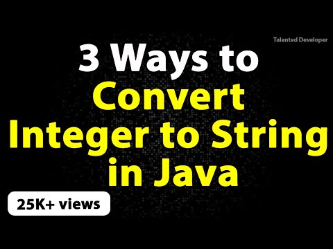 Video: Hvad er brugen af heltal toString () i Java?