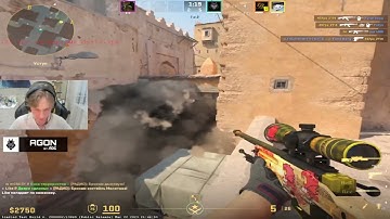 m0NESY tries perfect smoke in CS2