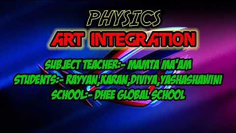 PHYSICS | ART INTEGRATION | GRADE 10