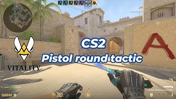 CS2 - VITALITY PISTOL round TACTIC on Mirage