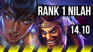 NILAH & Janna vs DRAVEN & Maokai (ADC) | Rank 1 Nilah | TR Challenger | 14.10