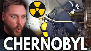 Pro Diver Reacts to "What is under the water of the Chernobyl reactor😱What did we find?"