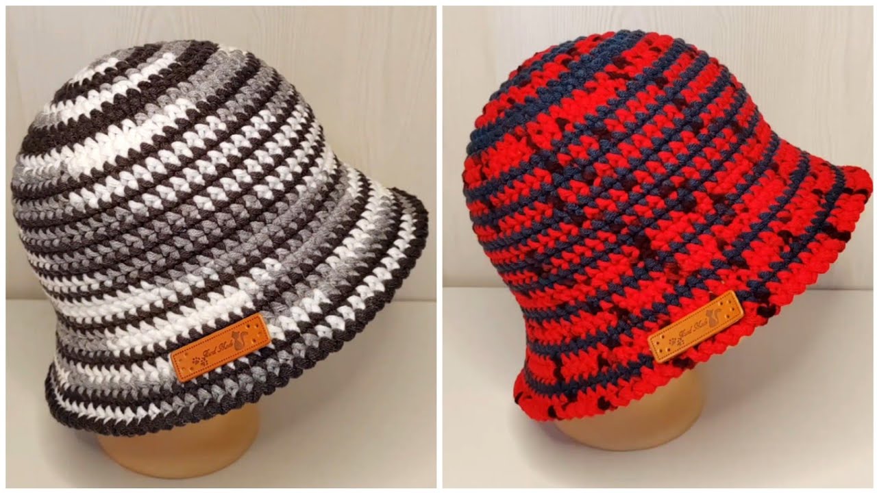 Красивая схема вязания крючком и простая шапка для начинающих.