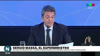 Massa anunció sus primeras medidas como Ministro de Economía