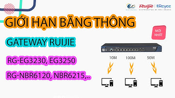 HD giới hạn băng thông từng địa chỉ IP trên Router Gateway Ruijie EG3230, EG3250, NBR6120, ..
