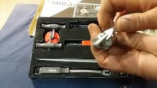 картинка: Обзор YATO YT-0845 набор для вырезания стёкол